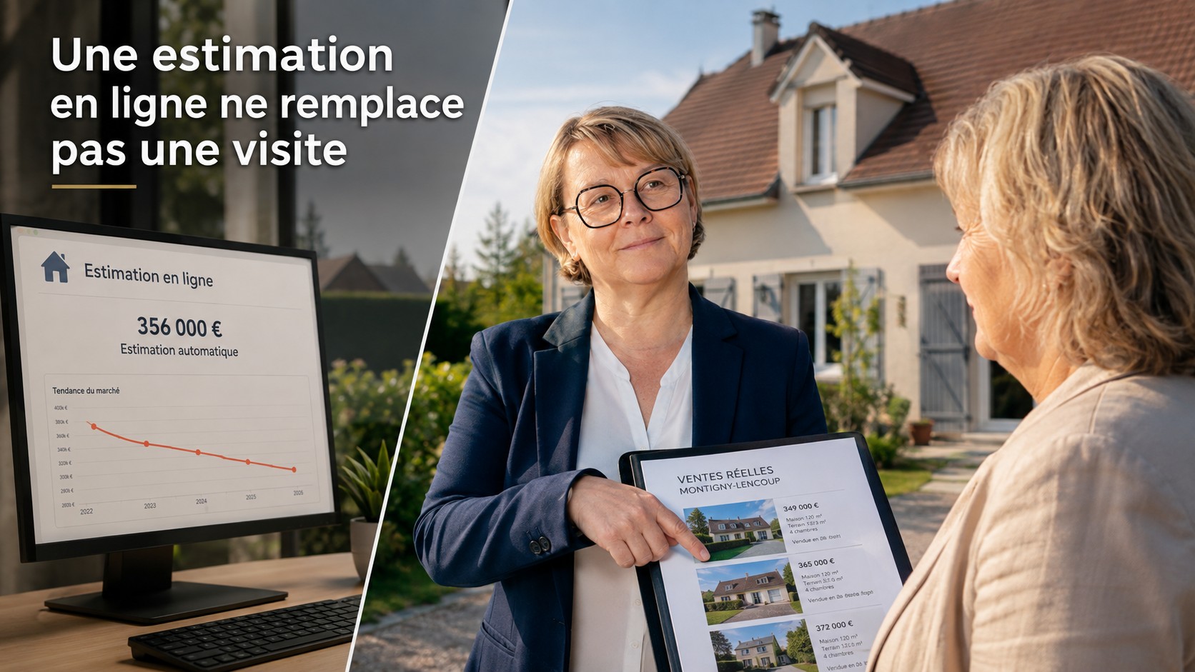 Une estimation en ligne ne remplace pas une visite — comparaison entre simulateur automatique et expertise terrain
